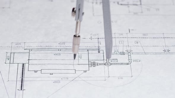 Plan Blueprint Closeup