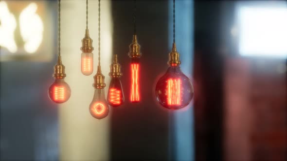 Old Retro Vintage Incandescent Light Bulb alt