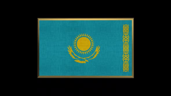 Kazakhstan 3D Flag