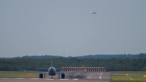 Airplane Departure From Dusseldorf