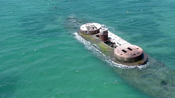 The Wreck of HMVS Cerberus in Port Philip Melbourne Australia