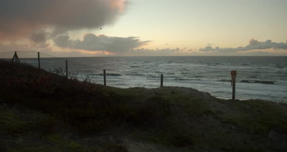 Time Lapse of the sunset on a windy day on Sylt