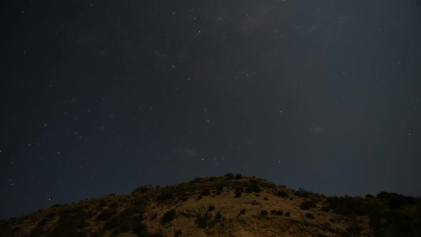 Star filled night sky, time lapse