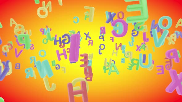 Colorful Alphabet Background