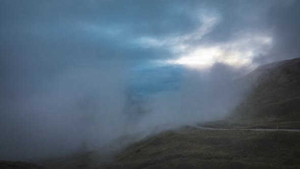 Foggy weather in New Zealand