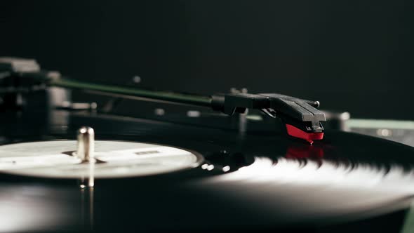 Vinyl Record Closeup