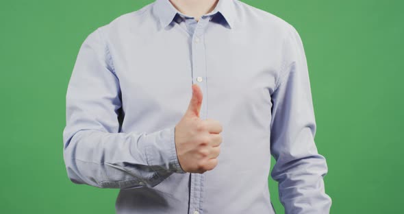 Man counting his fingers