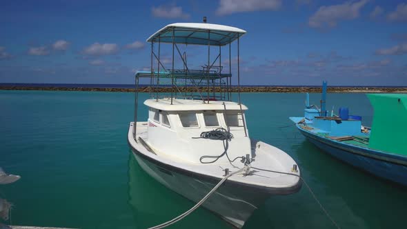 Sea Harbor or Port for the Yacht Club in the Blue Sea