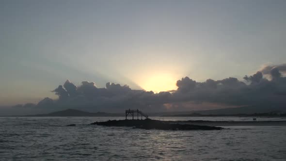 Sunset and clouds time lapse at Isabela