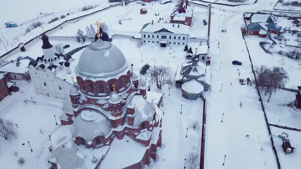 Aerial View Of Sviyazhsk Island, Sights Of Russia