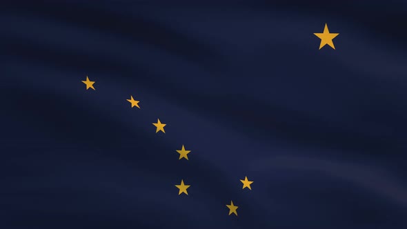 Alaska State Flag Background 4K