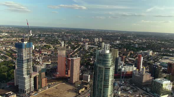 Top View of Buildings in City of London