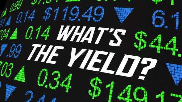 Whats The Yield Stock Price Dividend Return Earnings Ticker 3d Animation