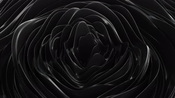 Abstract background with black noise wave field