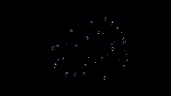 Water drop on the air and splashing.  alt