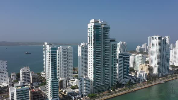 Modern Skyscrapers, Business Apartments, Hotels in Cartagena, Colombia