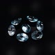 Natural Blue Topaz Gemstones on the Dark Background Turning Table - VideoHive Item for Sale