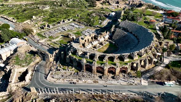 Aerial Footage of the Antique Theater