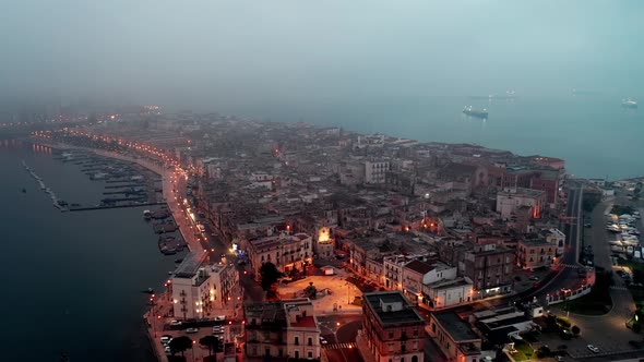 An aerial view of Taranto