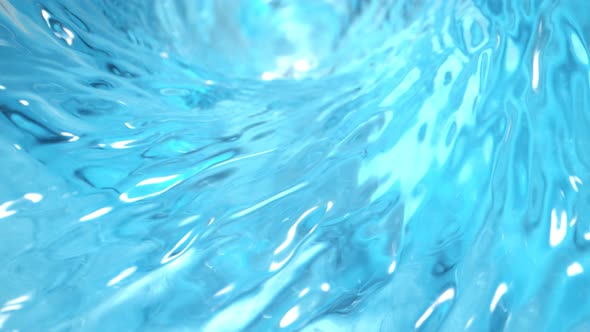 Super Slow Motion Detail Shot of Water Whirl at 1000 Fps