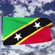 Saint Kitts And Nevis Flag Waving 4k - VideoHive Item for Sale