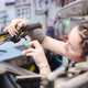 Female Mechanic Fixing Bicycle Handlebar - VideoHive Item for Sale