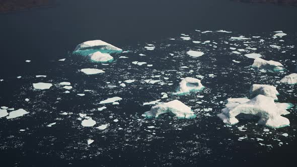 Panoramic View of Big Glacier at Alaska