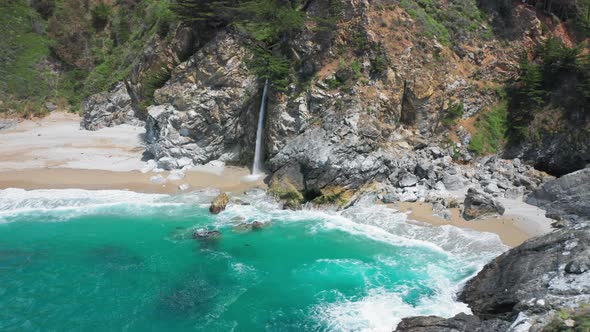 The World-famous Wild Nature Landmark on the Pacific Coast Line,  Aerial