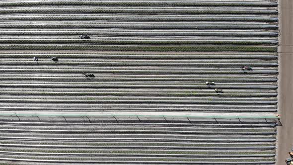 Aerial View of a Strawberry Farm in Australia