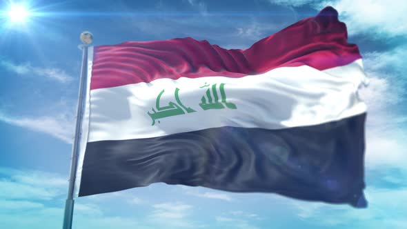 4K 3D Iraq Flag
