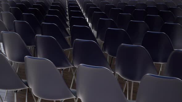 Empty Chairs in the Hall Empty Movie Theater