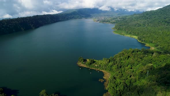 Buyan Lake in the Mountains