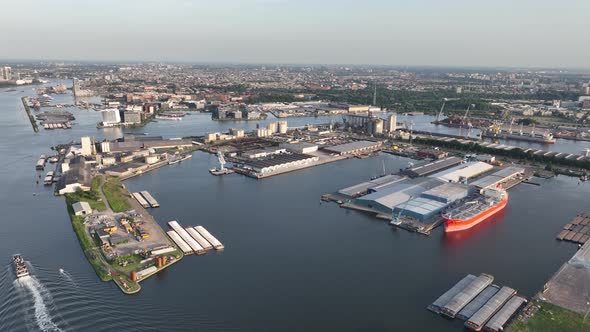 Amsterdam Westhaven Port in the Westelijk Havengebied in Amsterdam