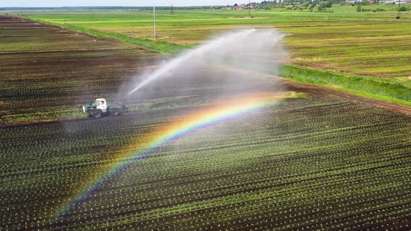 Irrigation System on Agricultural Land.
