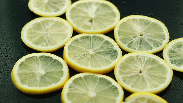 Sliced Lemon on Table 