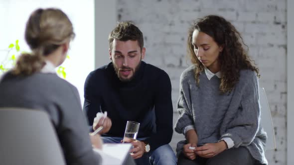 Couple Arguing on Marriage Counseling Session