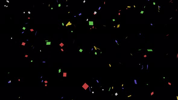 Confetti For The Holiday. Transparent Background