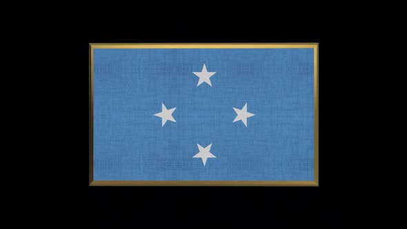 Micronesia 3D Flag
