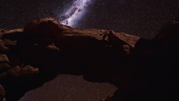 Amazing Milky Way Over Monument Valley