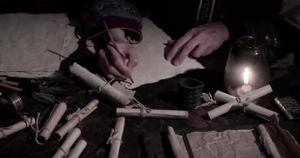 Writing with the Ottoman alphabet. alt