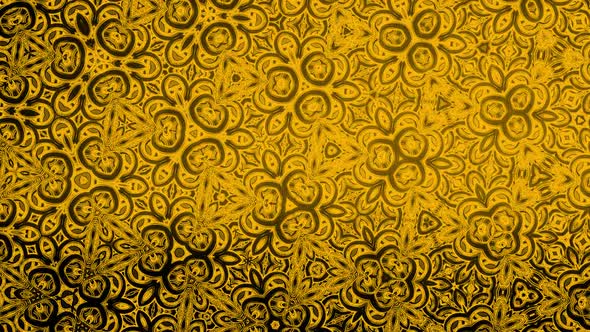 Abstract yellow pattern loop background