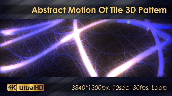 Abstract Motion Of Tile 3D Pattern
