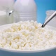 Bowl of cottage cheese, served with various dairy products - VideoHive Item for Sale