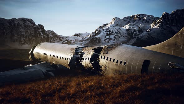 Plane Crashed on a Mountain