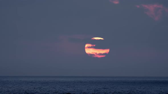 Sunset and Mediterranean Sea