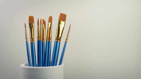 Many Paint Brushes By Blank Canvas