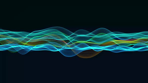 abstract technology digital particle wave background. Vd 111