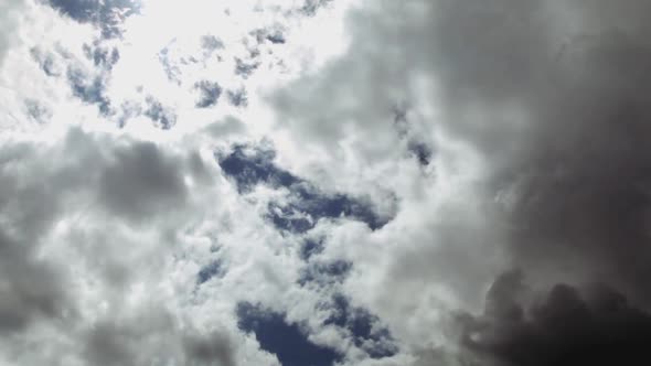 Clouds on blue sky in sunny day