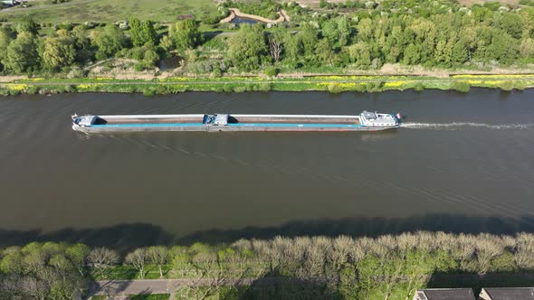 Inland Shipping Logistics Transportation of Goods Over Water Way Infrastructure in the Netherlands