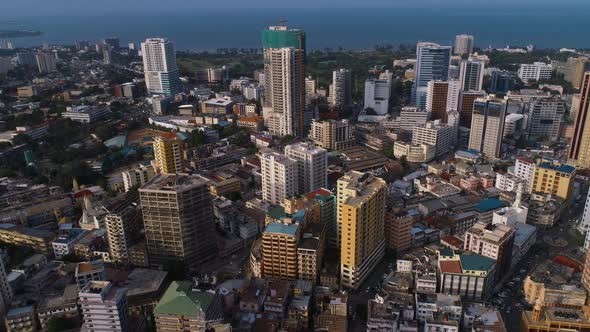 Aerial view of Dar es Salaam city